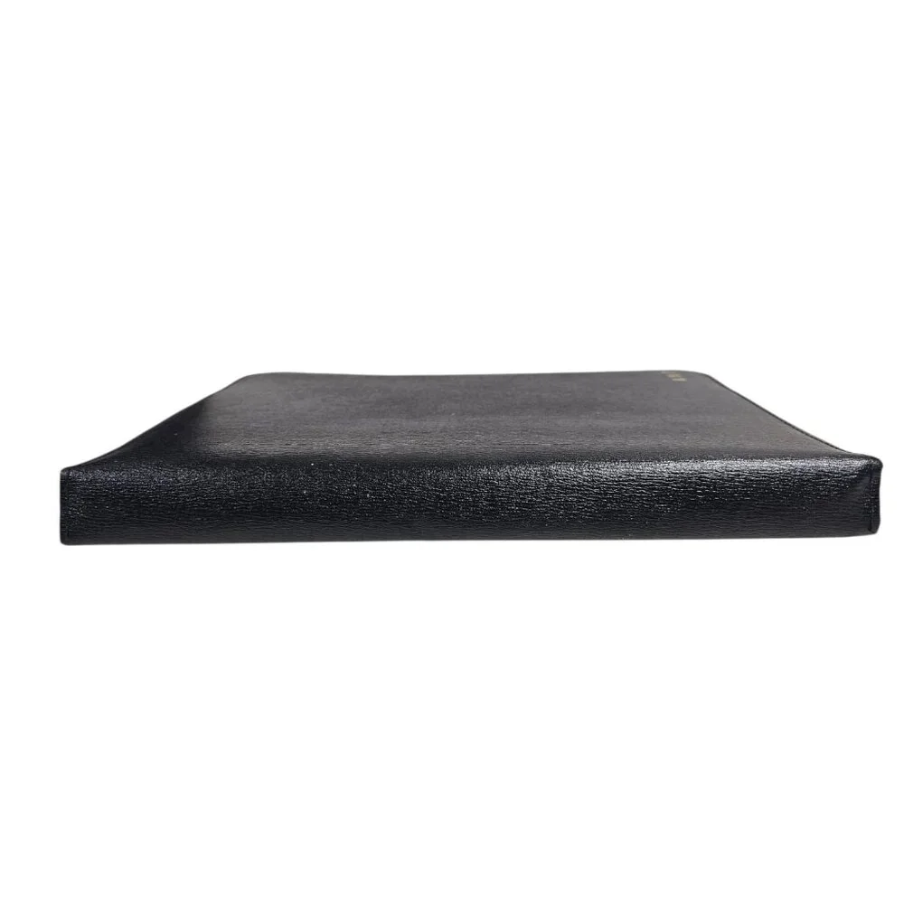 60S - 70S A.M.T. monogrammed black Split Cowhide Portfolio Folder